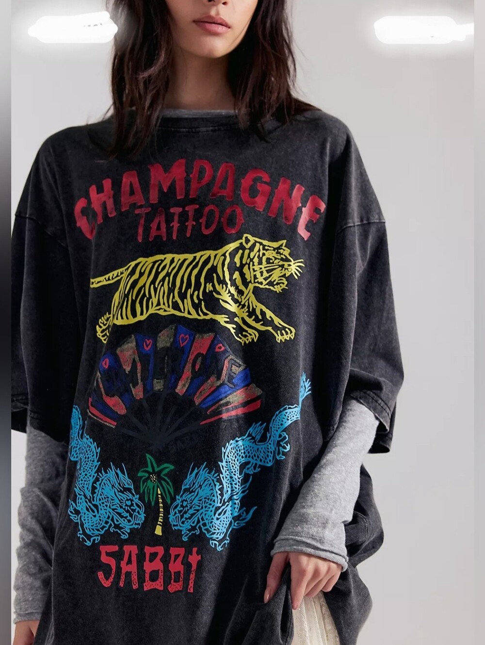 SABBI CHAMPAGNE TATTOO TEE